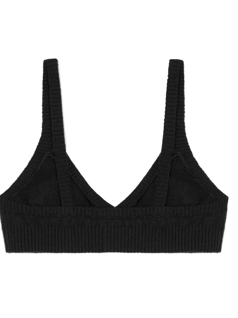 Affordable cashmere v-neck Alanui bralette Women 0807